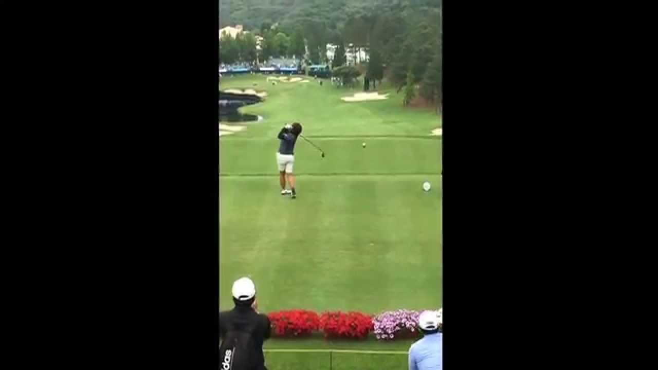 福嶋晃子選手　ドライバーショット　Suntory  Ladies Open Pro-Am Charity Tournament  2014