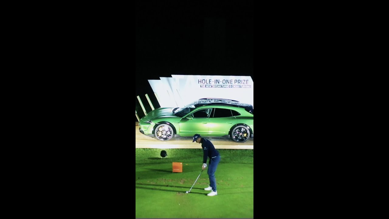 Henrik Stenson takes out drone! 🤣