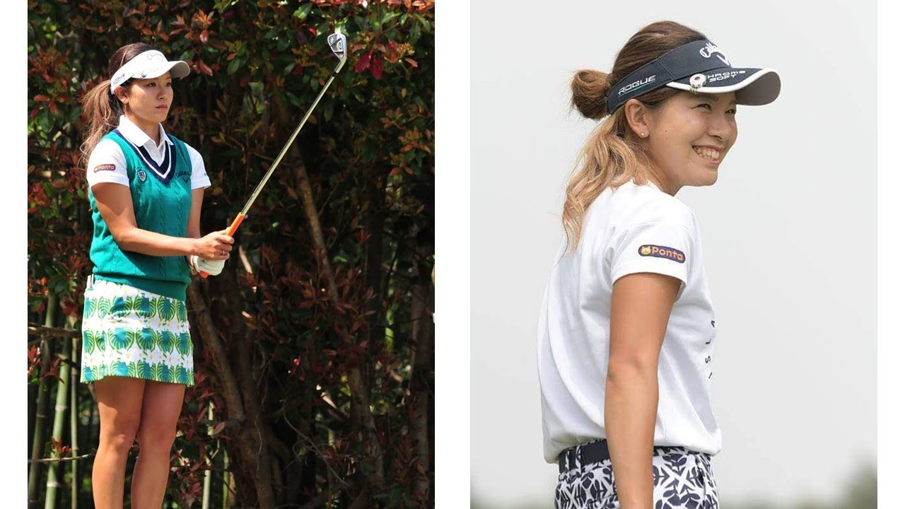 美人女子プロゴルファー　藤田光里スイング集