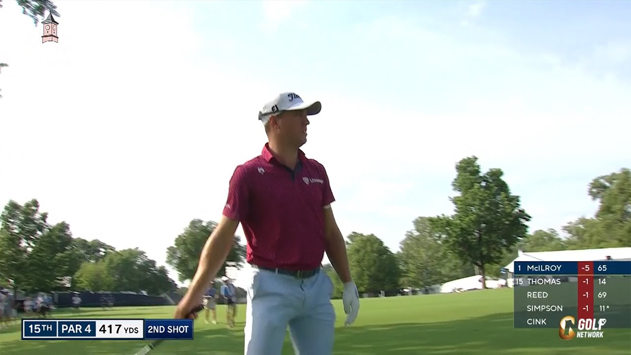 【全米プロ22】ジャスティン・トーマス、最終18番で約6mのバーディパットを沈めて4位タイ　初日ハイライト