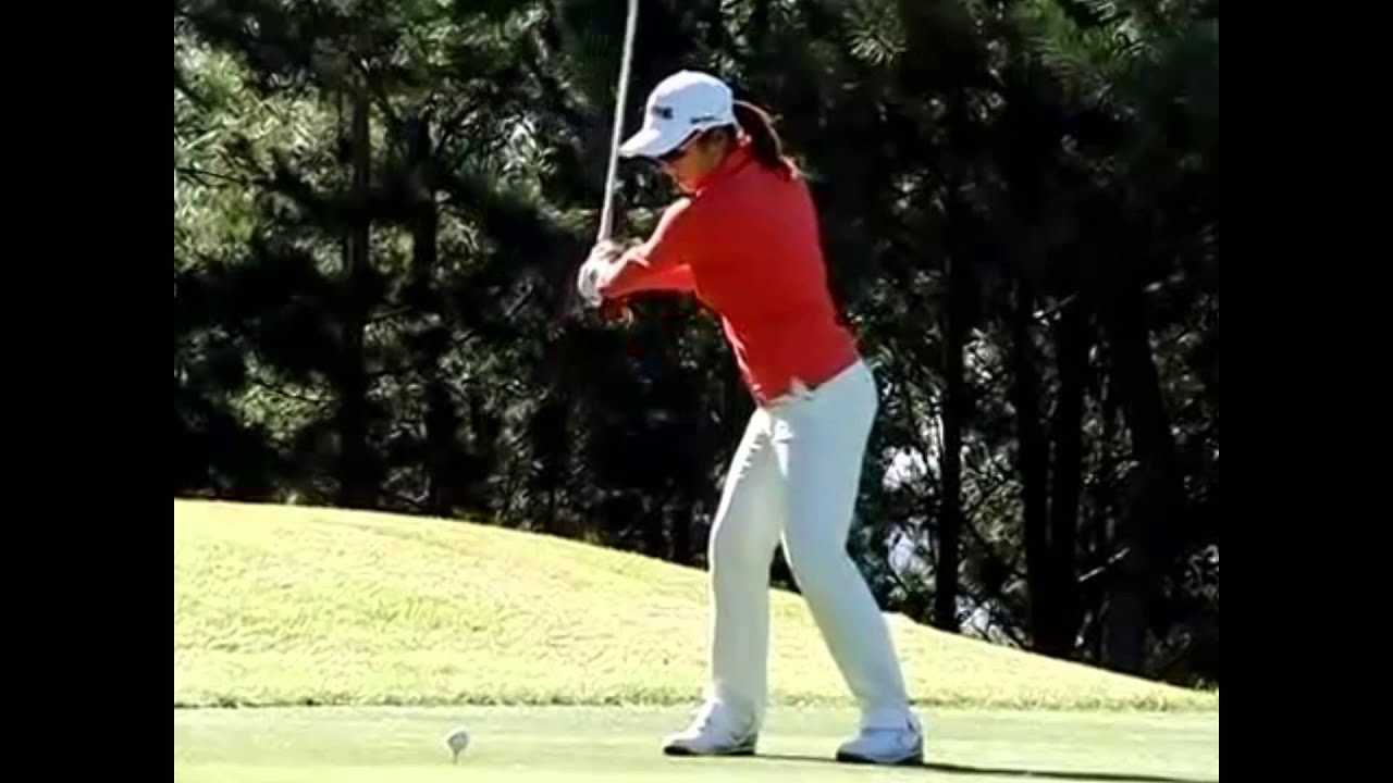 ゴルフ  女子  イ・ボミ  美しい打ち方　スローモーション
