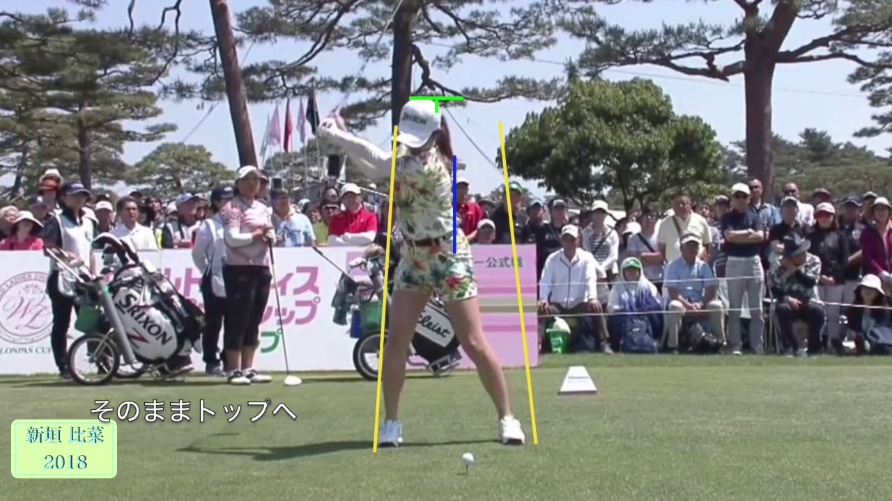 新垣 比菜のドライバー解析(スロー)