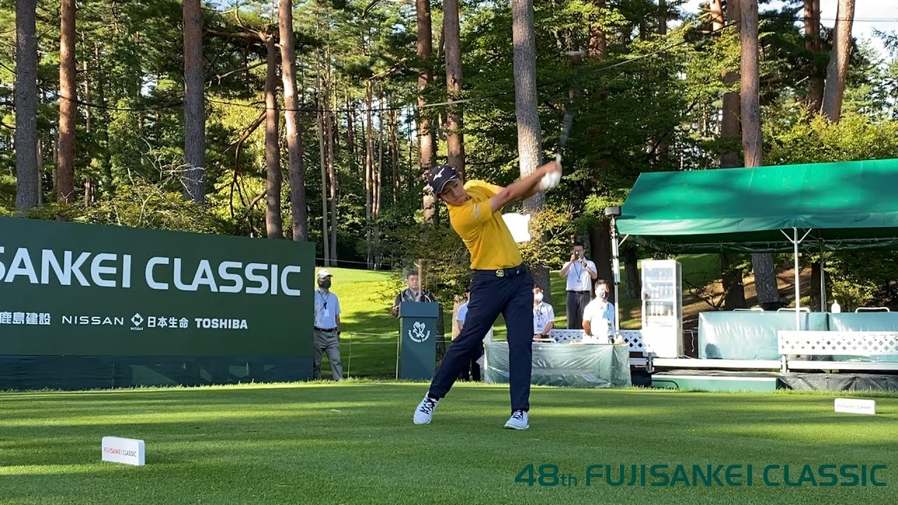 【男子ゴルフ】植竹勇太、片岡尚之、伊藤有志のスタートホールティショット！48thフジサンケイクラシック 2nd Round