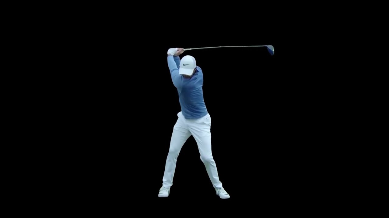 ローリーマキロイドライバー正面スイングー他の映像見る必要ないですよ