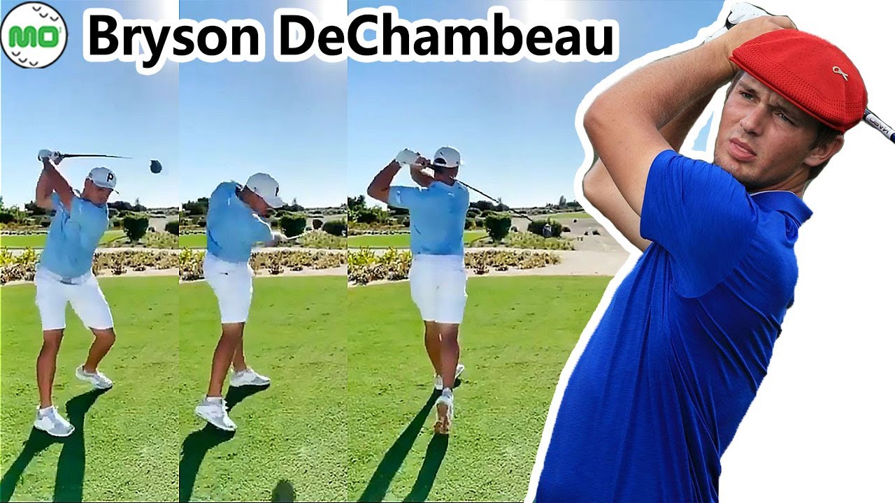 Bryson DeChambeau  ブライソン・デシャンボー 米国の男子ゴルフ スローモーションスイング!!!