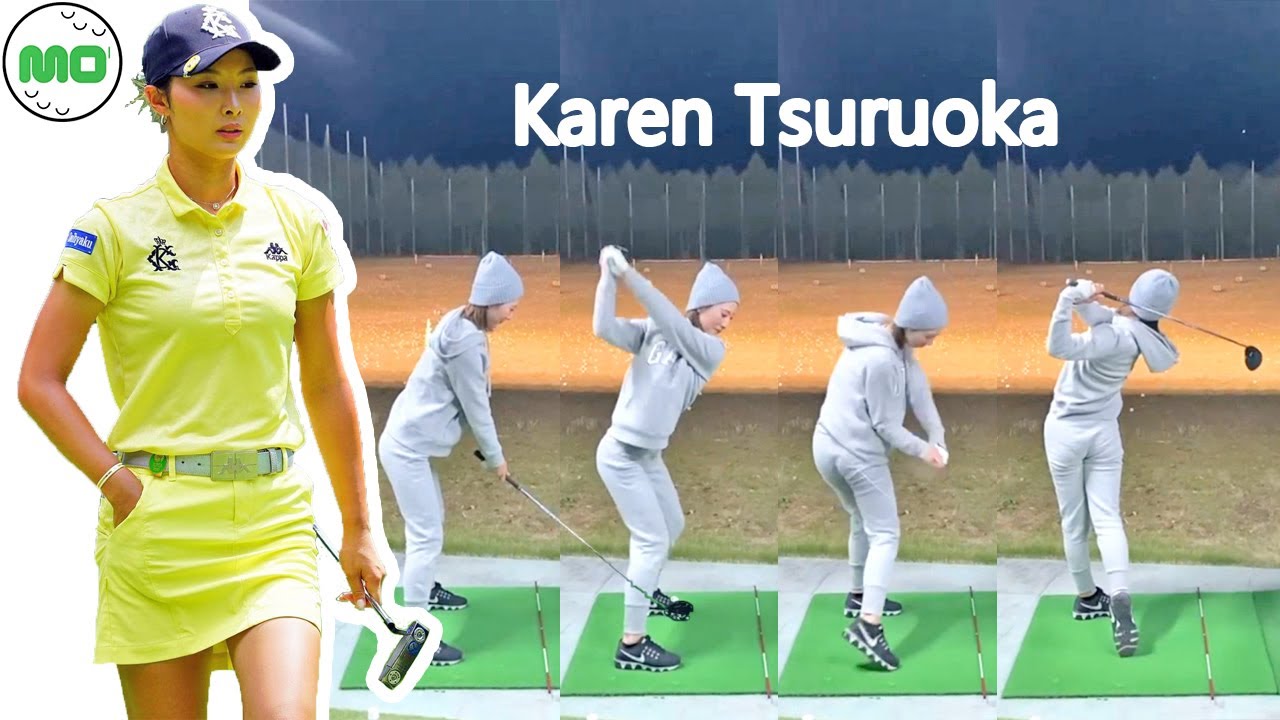 鶴岡果恋 日本の女子ゴルフ スローモーションスイング!!! 카렌 츠루오카 프로 Karen Tsuruoka Pro Golfer