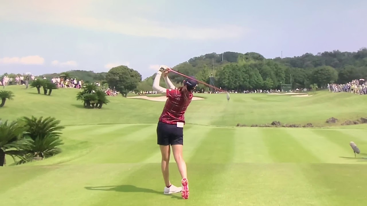 【ゴルフ】 新垣比菜 ナイスショット 2018 第49回マンシングウェアレディス東海クラシック最終日
