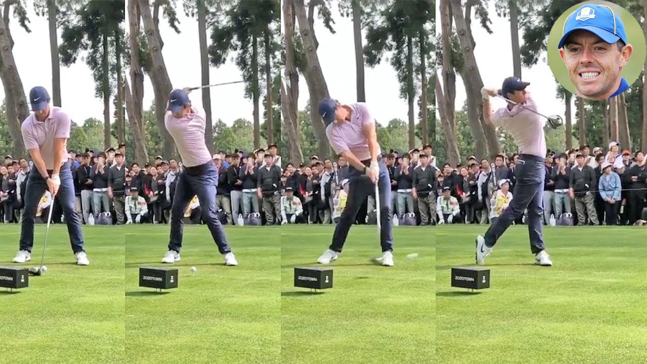 ローリー・マキロイ Rory McIlroy  プロゴルファー DRIVER SHOT SLOW MOTION !!!