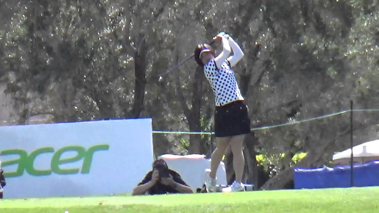 ナイスショット！ 大山志保選手 【Shiho Oyama】5th hole 182 Yards- ANA Inspiration 2016