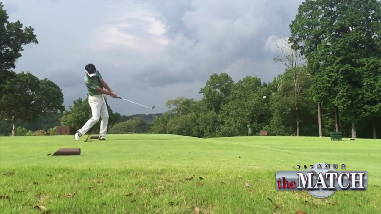 深堀圭一郎 お手本にしたいスマートなアイアンショット（正面） 〜ゴルフ真剣勝負 the MATCH 深堀圭一郎vs重永亜斗夢〜