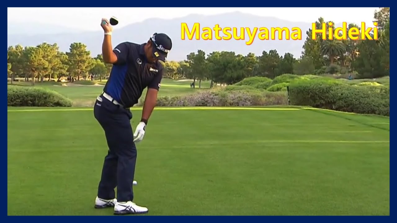 メジャーチャンピオンチャンター「松山英樹」幻想的なスイングモーション＆スローモーション, Major champ "Matsuyama Hideki" Fantastic swing motion