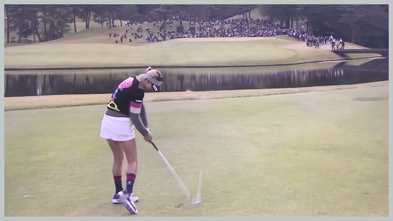 祝ツアー2勝目【ゴルフ】 金田久美子　スイング