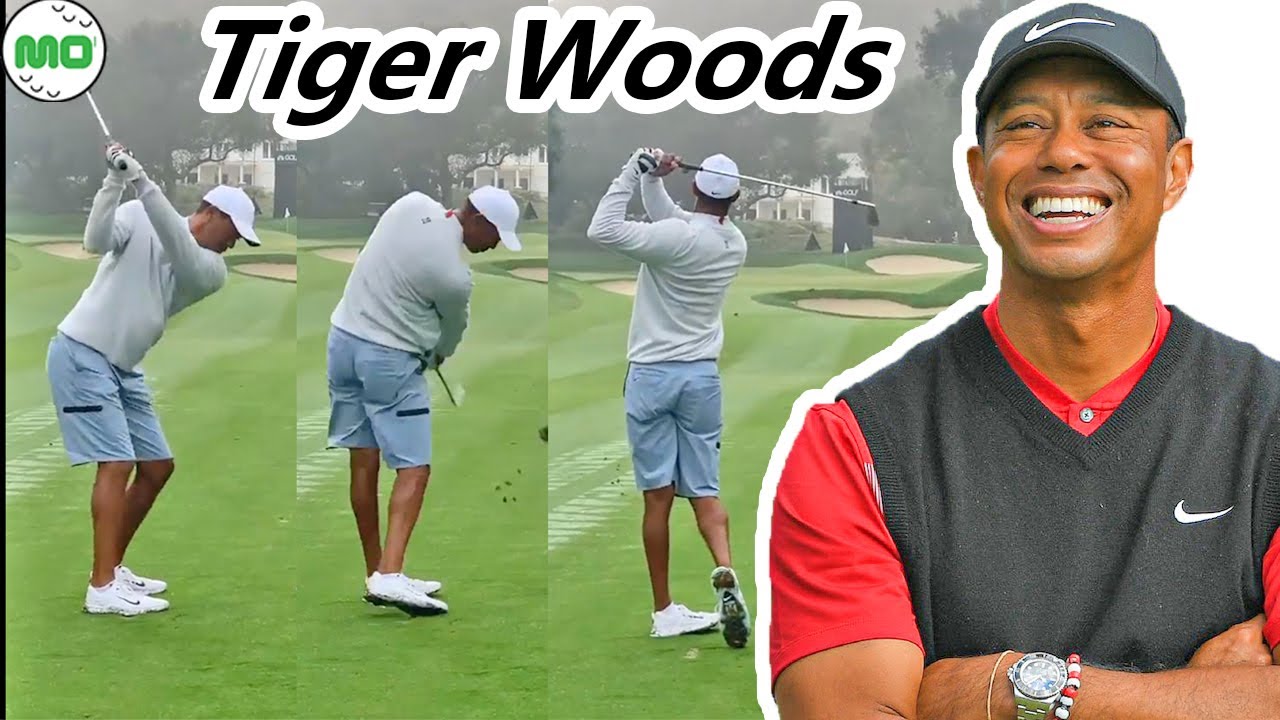 タイガー・ウッズ  米国の男子ゴルフ スローモーションスイング!!! Tiger Woods