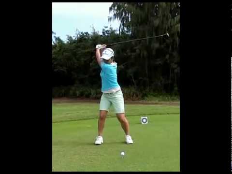 ゴルフ　宮里藍 スイング スローモーション