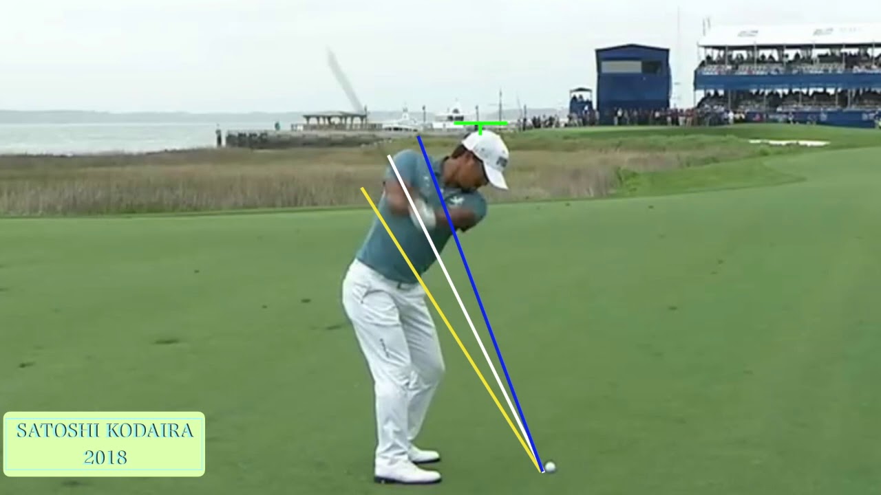 小平 智のスウィングプレーン(スロー)