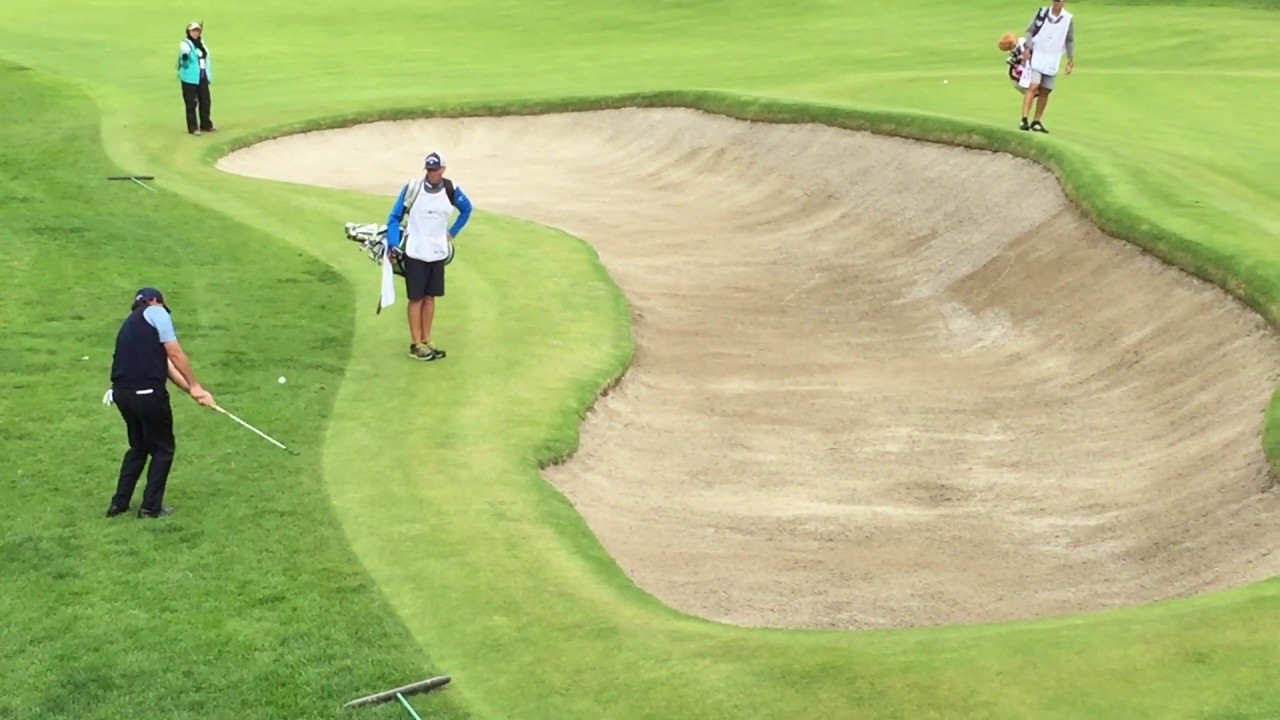 ミケルソン　チップインショット　ＬＡリビエラカントリークラブ