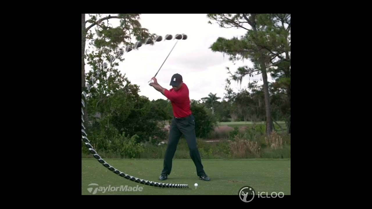 タイガーウッズドライバーヘッド軌道