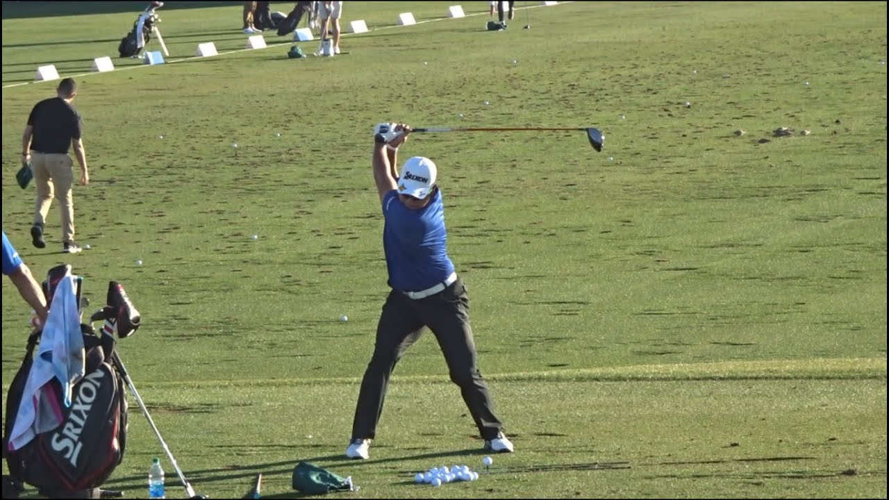 松山英樹選手～ドライビングレンジで練習～Hideki Matsuyama Practice at Driving Range~【2022 Waste Management Phoenix Open】