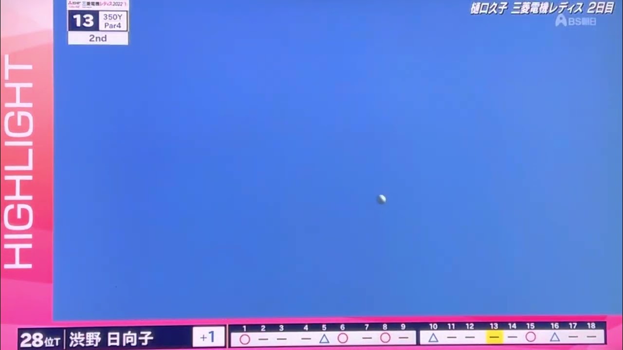 渋野日向子、樋口久子 三菱電機レディス2022 2日目  最終ホールとハイライト #渋野日向子#hinako_shibuno #hinakoshibuno