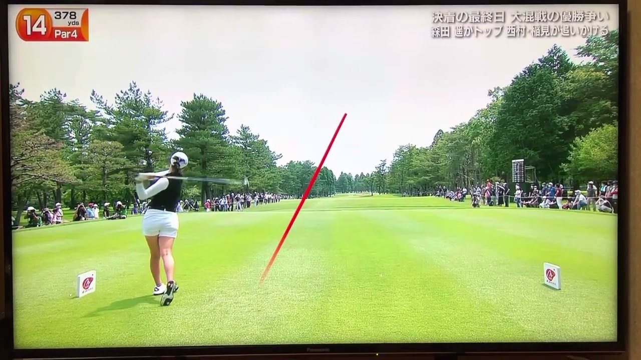 森田遥　ドライバーショット。美人ゴルファー列伝　ニチレイレディス2022