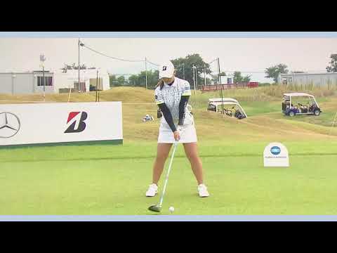 吉田優利 ゴルフ スイング スローモーション