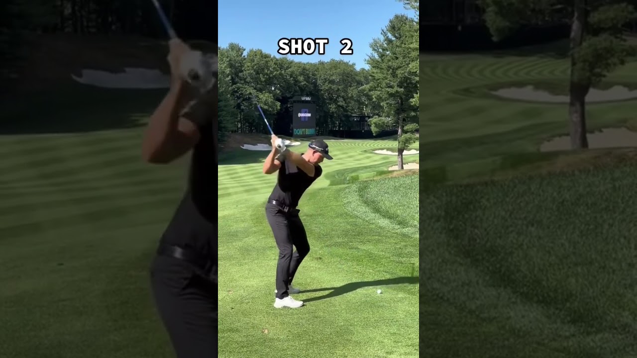 Play a practice hole with Henrik Stenson #shorts #LIVGolf #golf