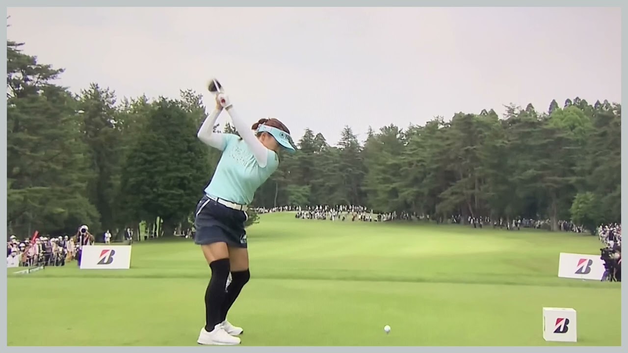 【ゴルフ】 有村智恵　スイング