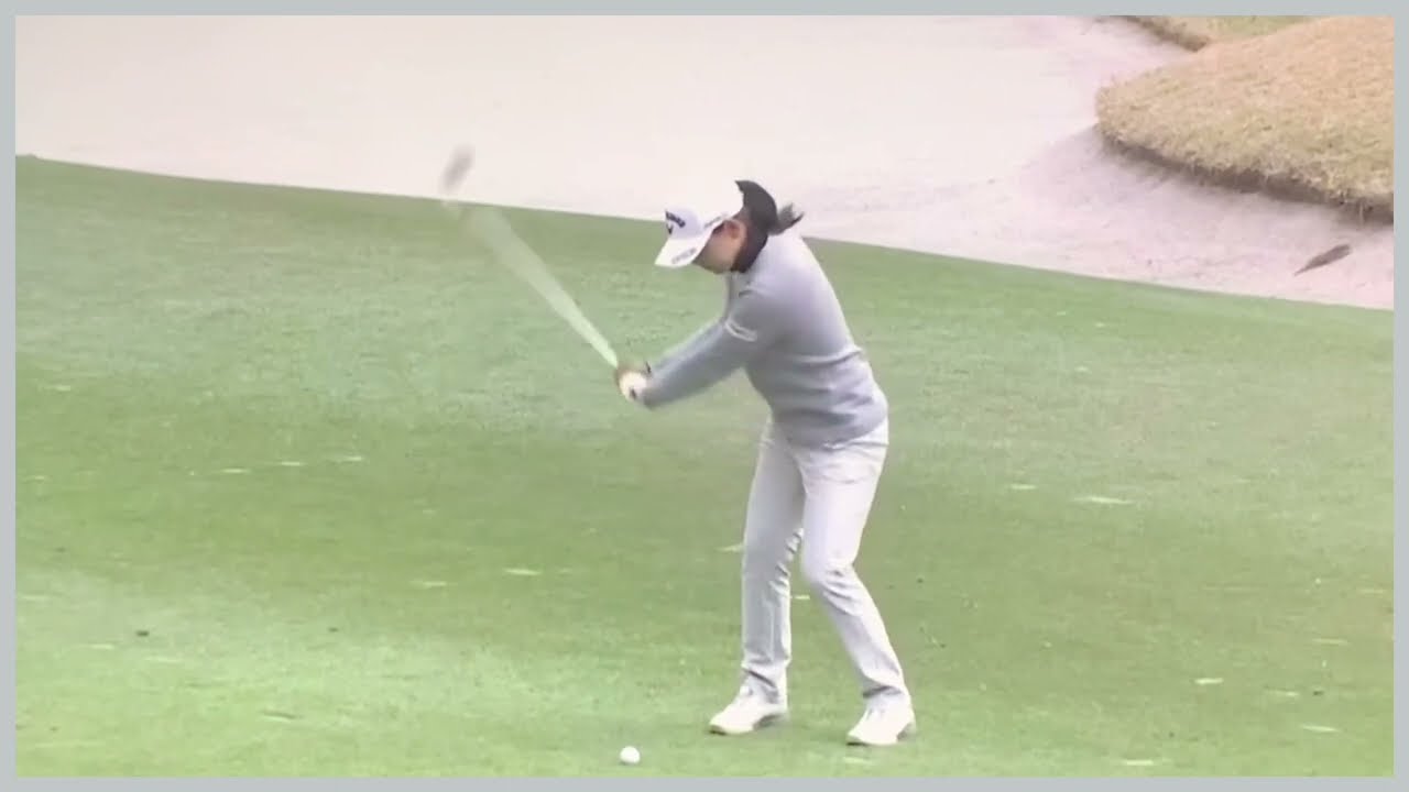 【ゴルフ】 横峯さくら　スイング