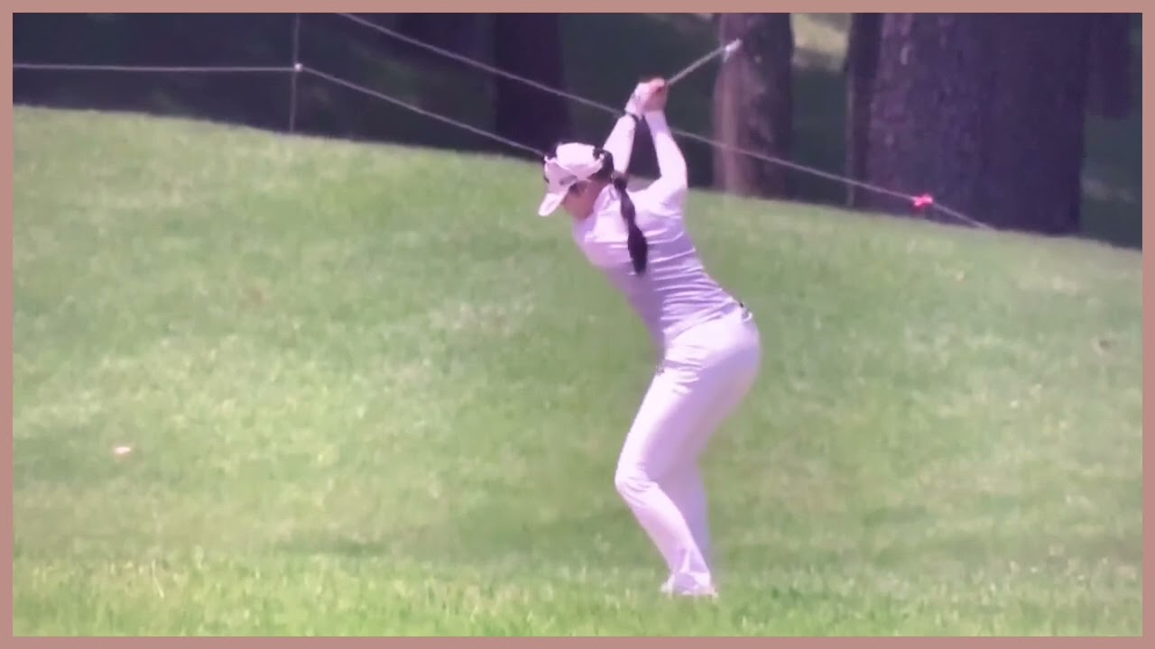 【ゴルフ】 柏原明日架　スイング