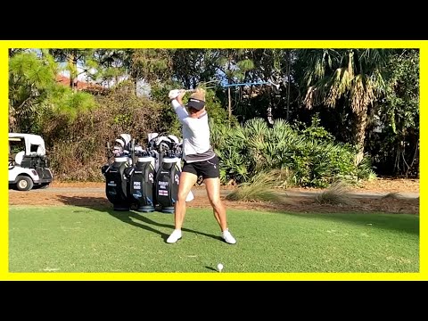 Power Long Hitter  Powerful Swing Motion & Slow motion, 英国美女ゴルファー"Charley Hull"スロースイングモーション