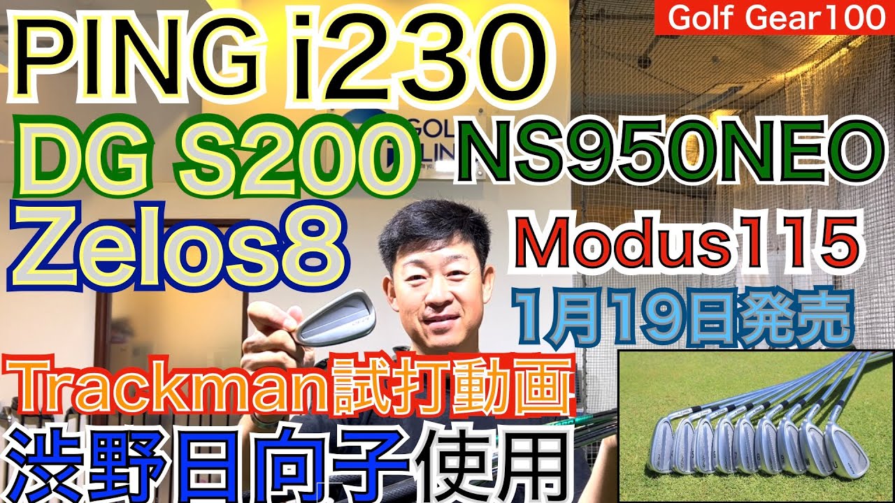 渋野日向子プロ使用モデルPINGi230が1月19日遂に発売！54星野が早速シャフト別にトラックマン試打をしました。そのDATAを皆様に共有します！【54Golf Gear  星野 豪史】