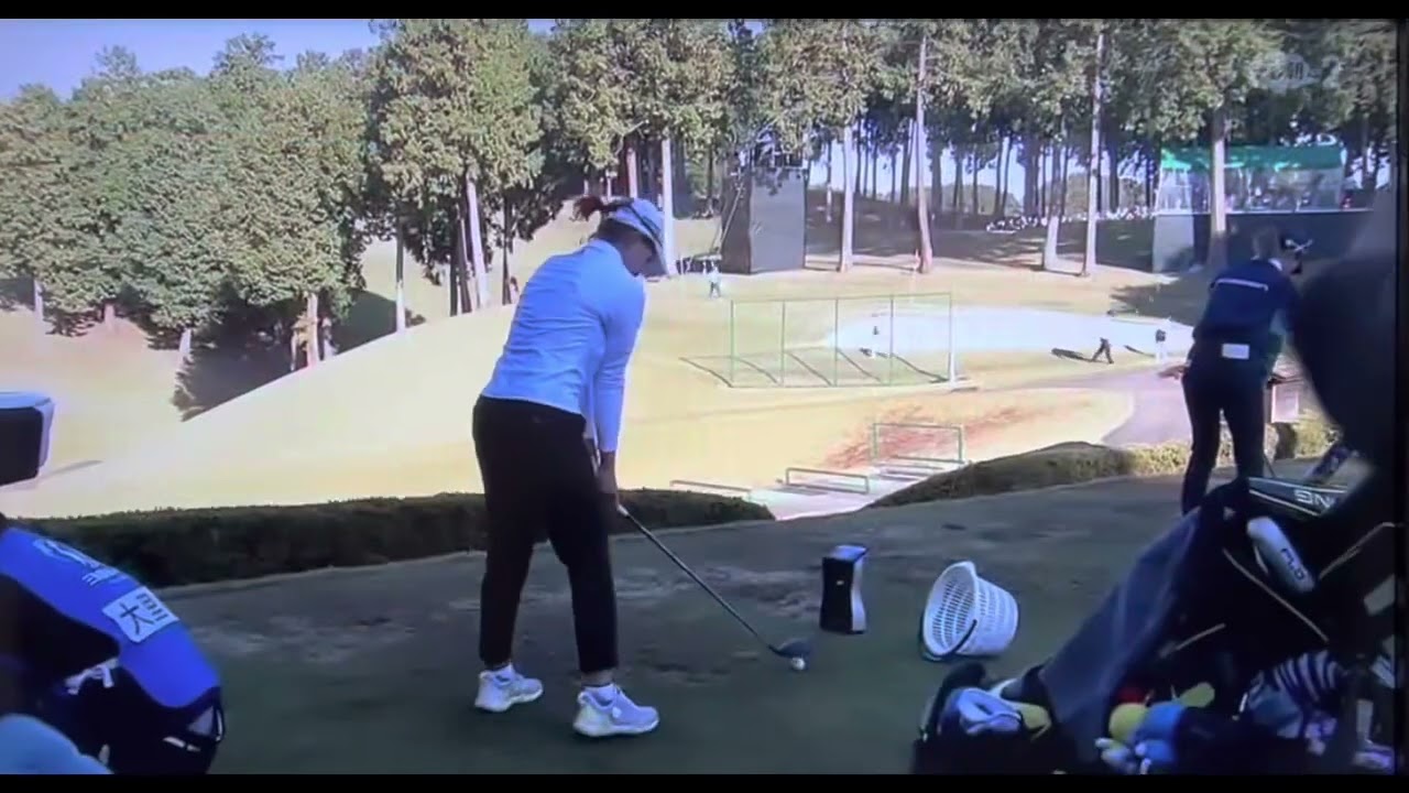 渋野日向子、樋口久子 三菱電機レディス2022、2日目ドライビングレンジ　#渋野日向子#hinako_shibuno #hinakoshibuno