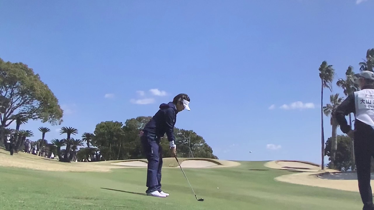 【ゴルフ】 大山志保 スーパーショット 2019 ヨコハマタイヤゴルフ PRGR レディス 第2日