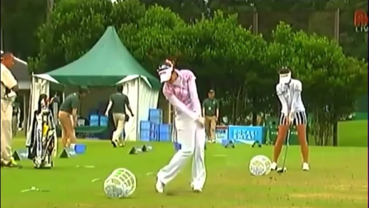 森田理香子　アイアン　スイングスロー