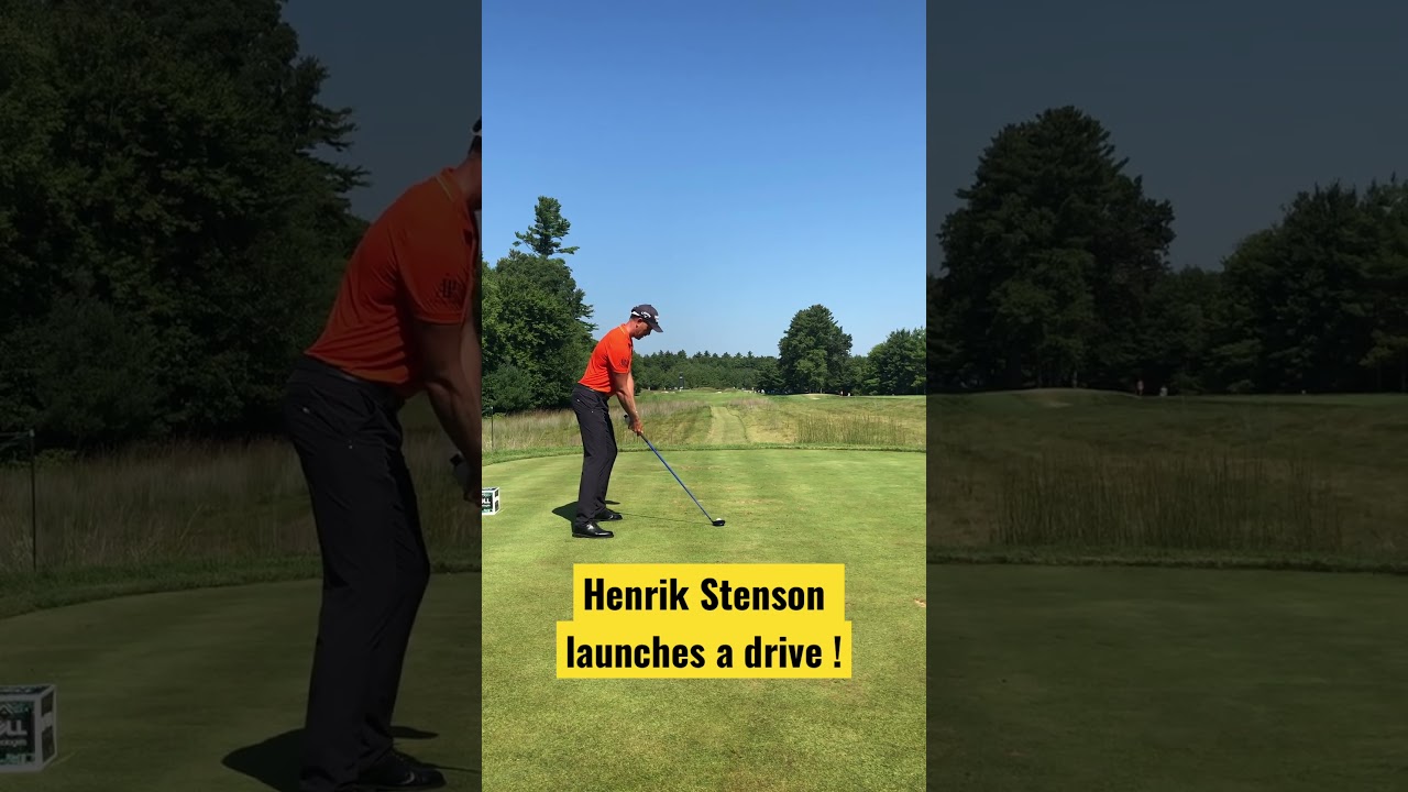 Henrik Stenson launches a golf drive! #henrikstenson #golf #shorts