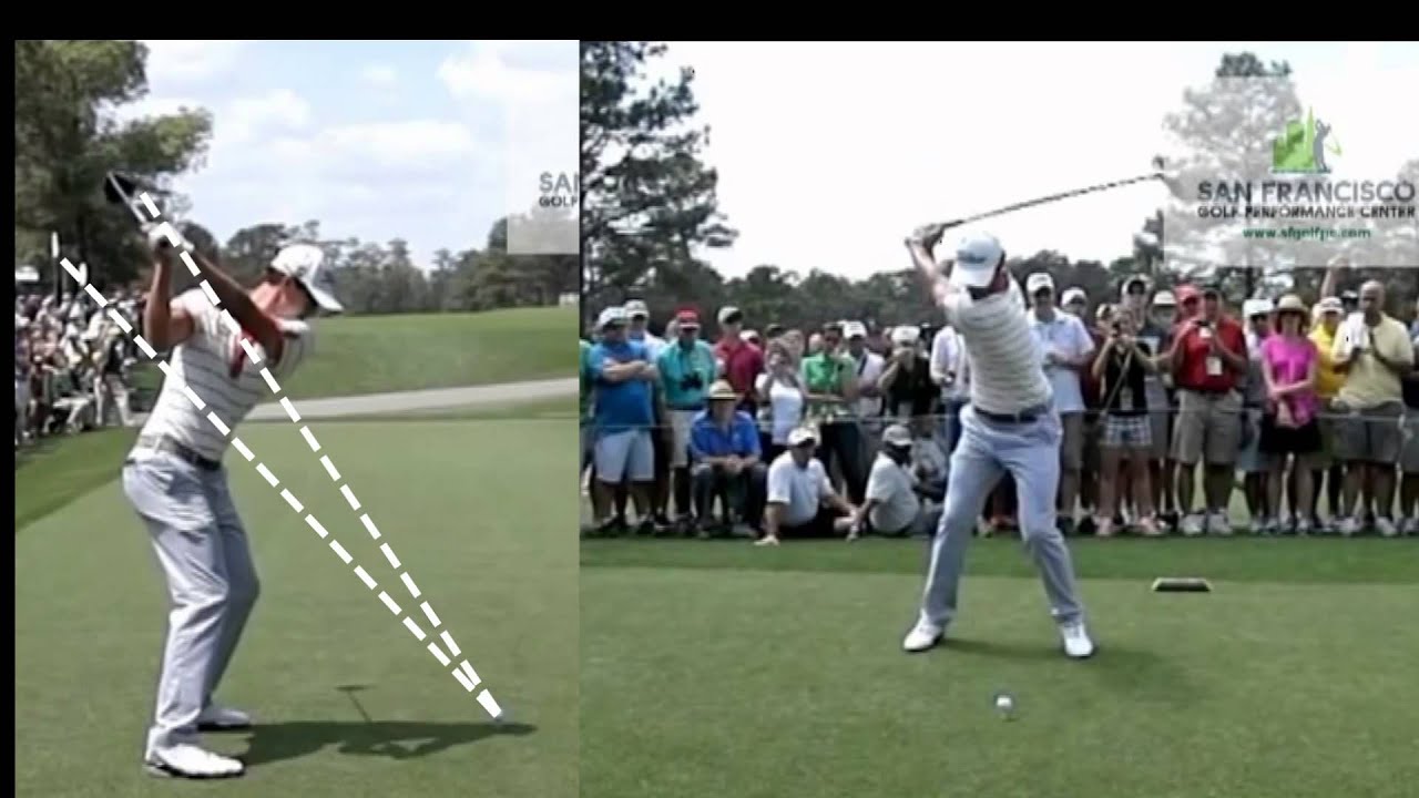 アダムスコットの教科書的オンプレーンスイング正面後方同時ドライバー