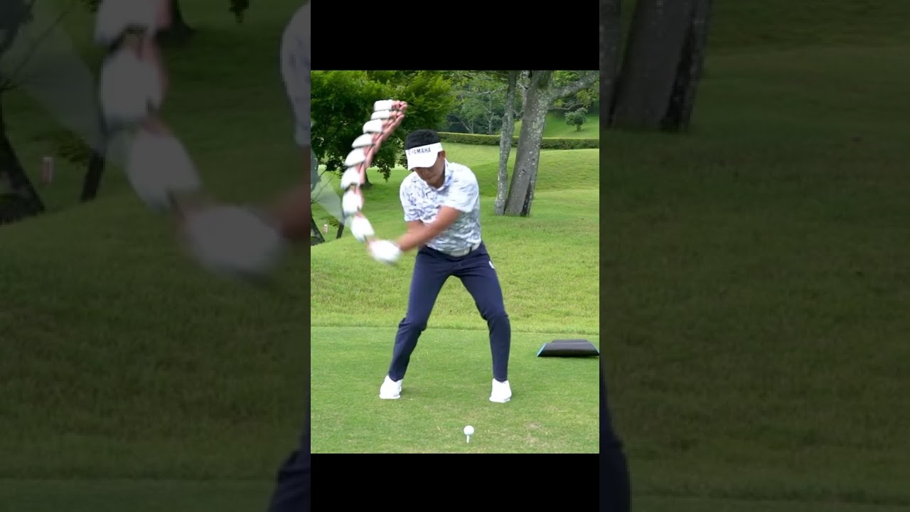 今平周吾　ドライバーショット　スローモーション　正面　JGTO賞金王　#shorts #golf