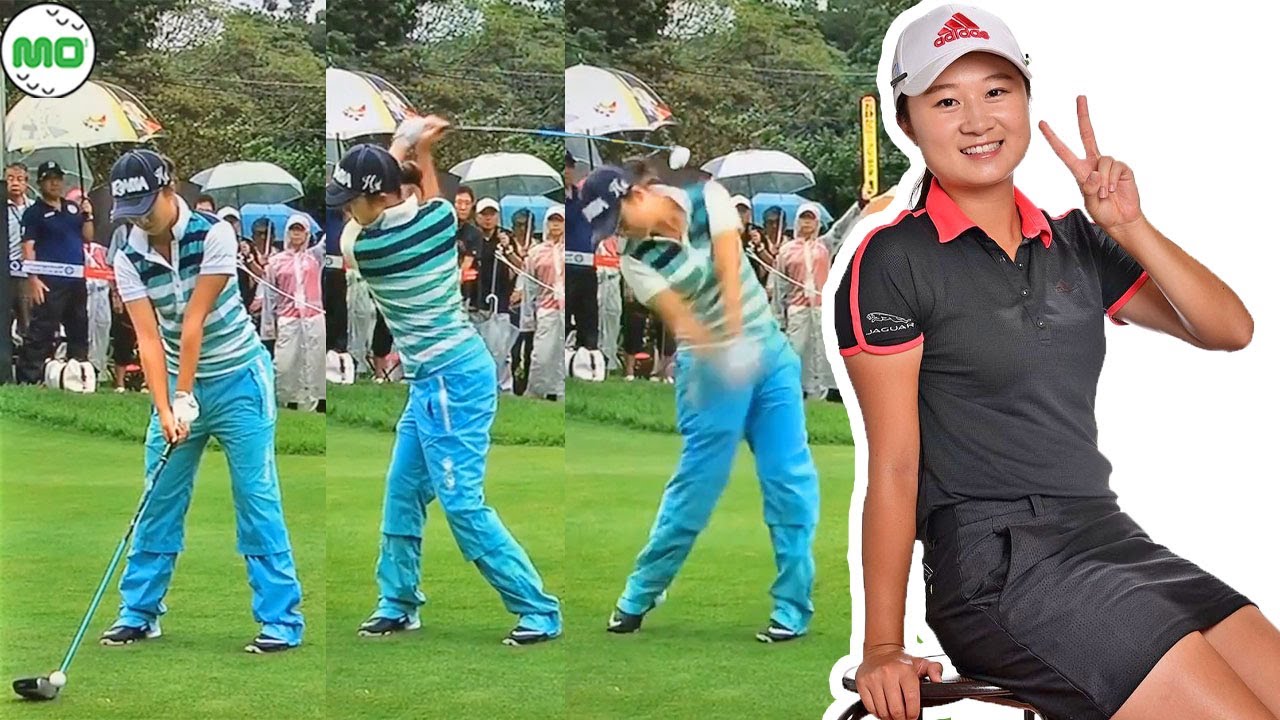 森田遥 Haruka Morita 中国の女子ゴルフ スローモーションスイング!!!