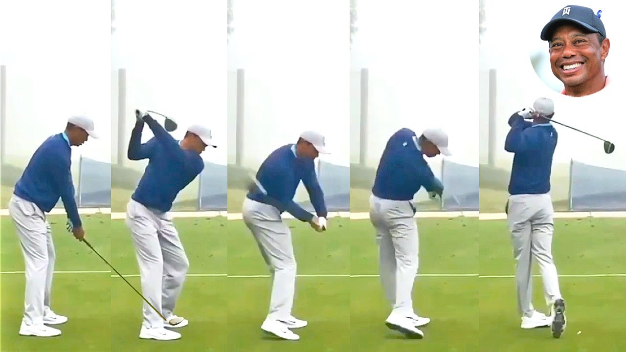 Tiger Woods タイガー・ウッズ ​​ プロゴルファー DRIVER SHOT SLOW MOTION !!!