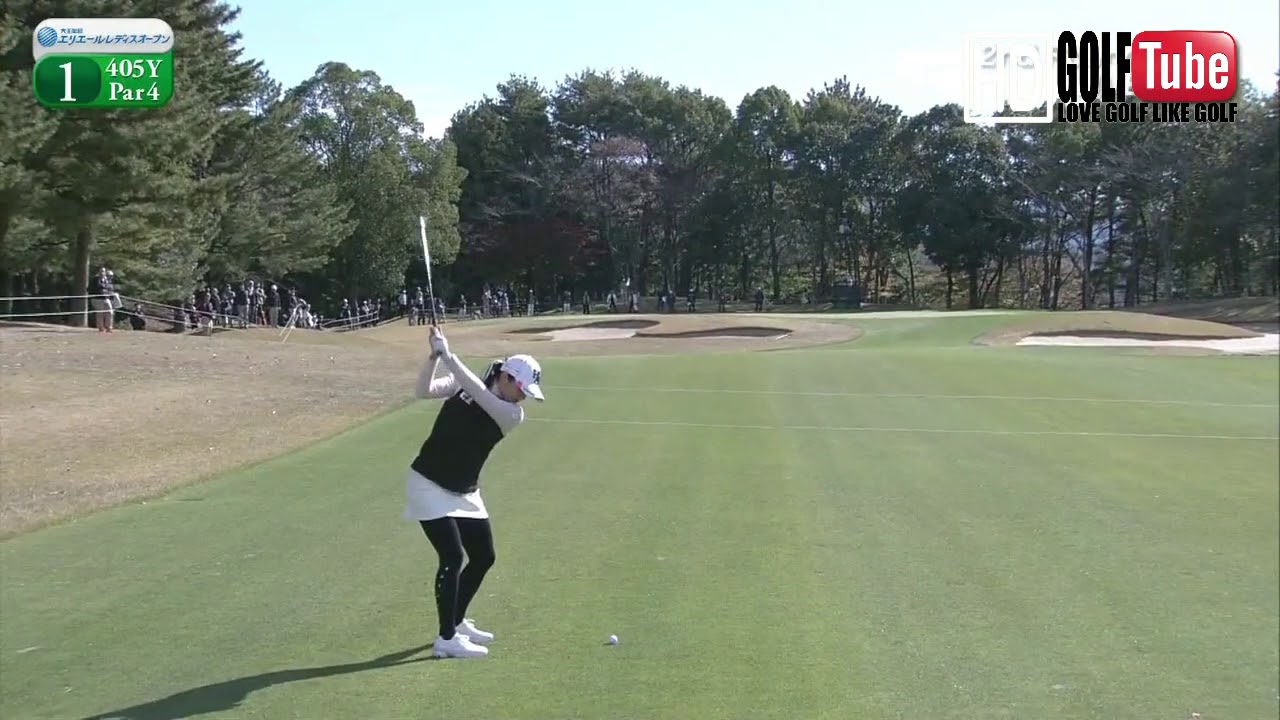 【ゴルフ】lee bo mee イ・ボミ プロ アイアンショット　スウィング　iron shot swing no4