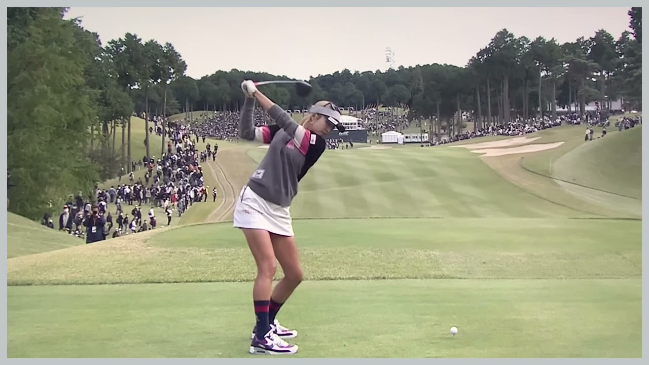 祝ツアー2勝目【ゴルフ】 金田久美子　スイング