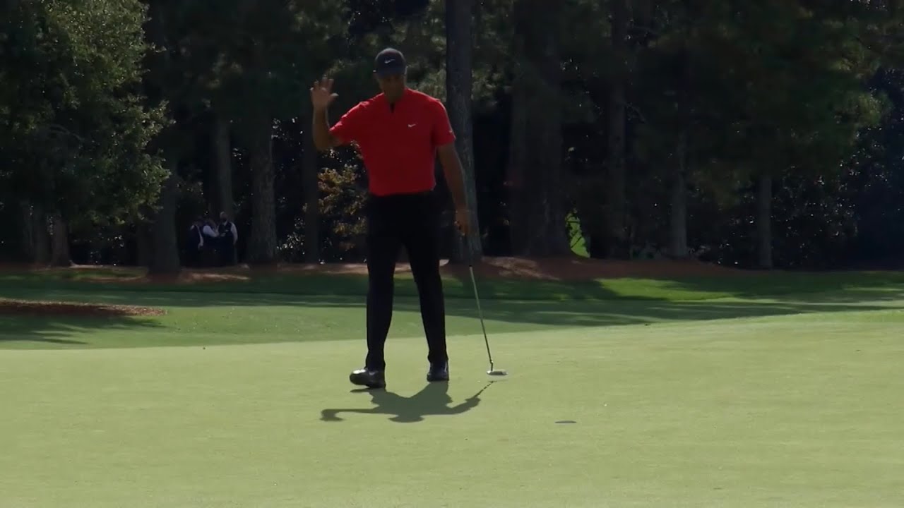Tiger Woods 2020 Masters タイガーウッズ マスターズ 12番の池連発から意地の5バーディ