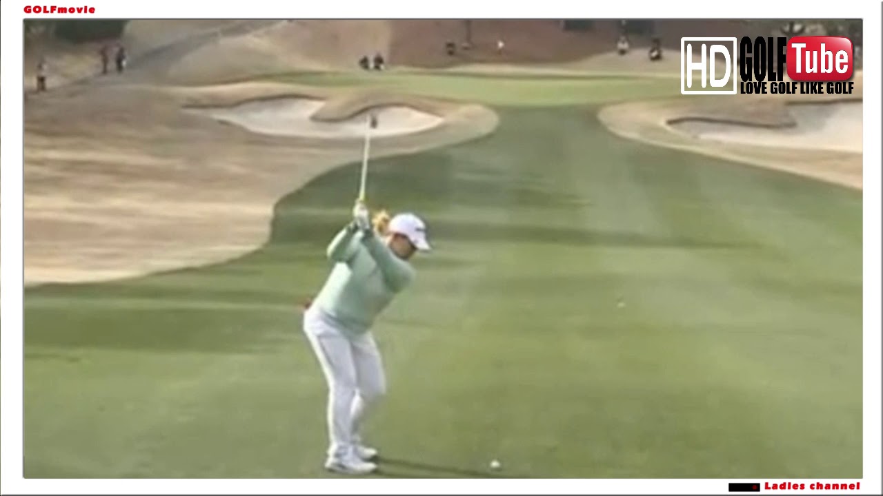 【ゴルフ スウィング golf  swing】アン ソンジュ プロ Sun Ju Ahn 2019年3月22日1番ホール セカンドショット