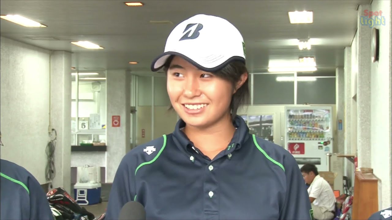 【大里桃子】高校2年で出場した全国高校ゴルフ選手権大会でのプレー  Momoko Oosato, high school