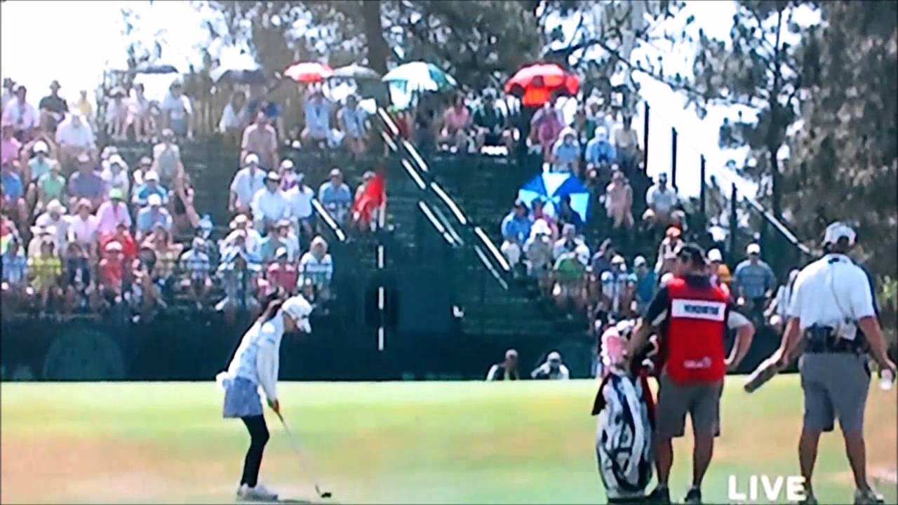 横峯さくら　2014年全米女子オープンで魅せた　アプローチ！