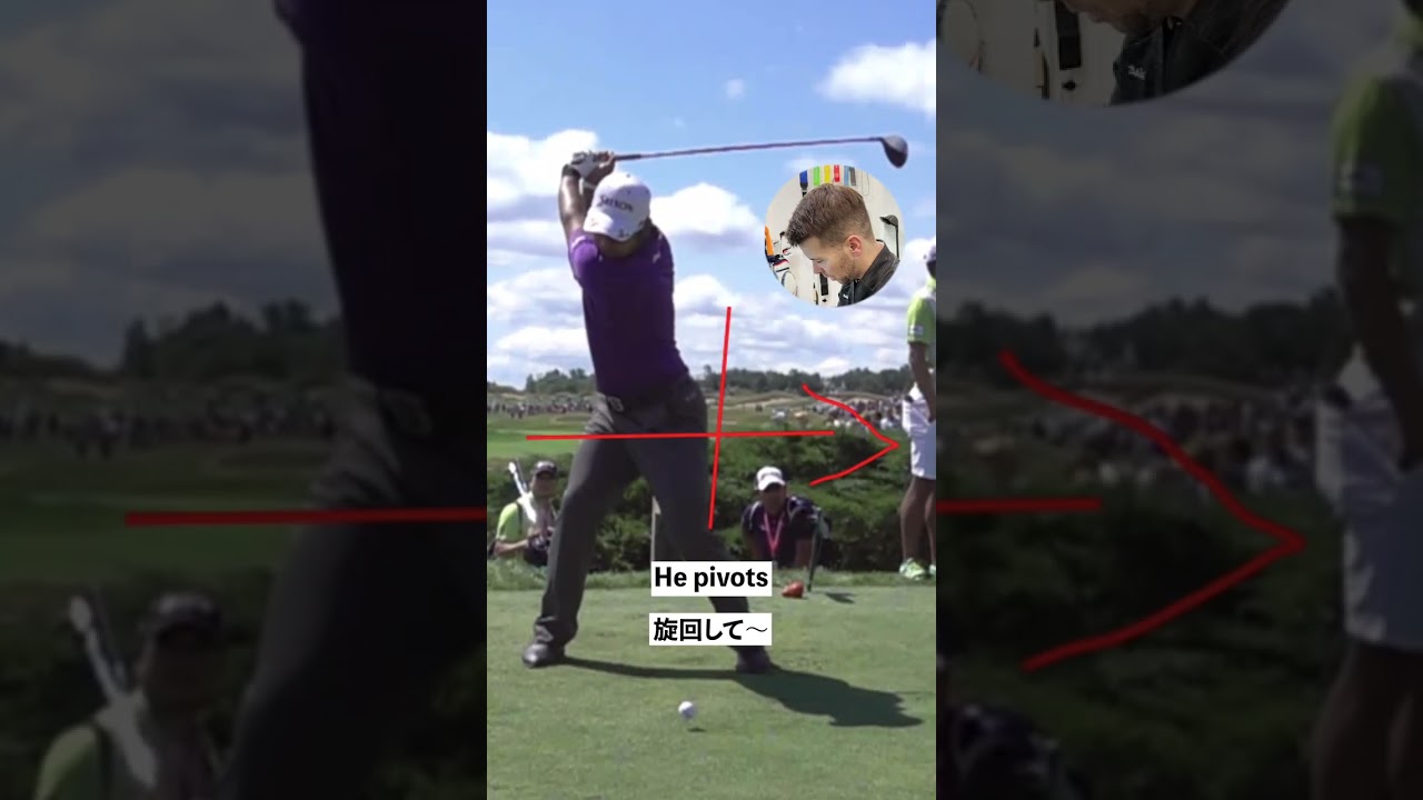 本場アメリカのプロが松山英樹のスイングを解説!!　#shorts