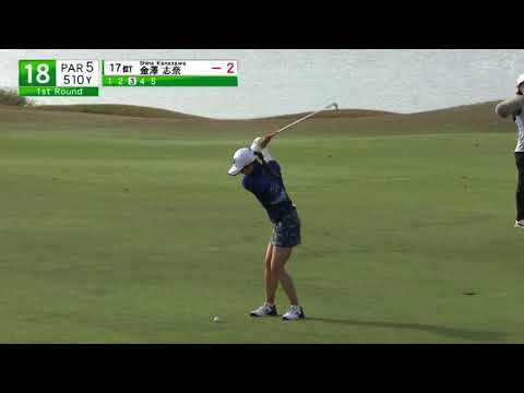金澤志奈　2020 日本女子プロゴルフ選手権大会コニカミノルタ杯　ショット集