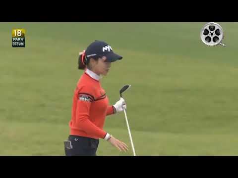 アン・シネ　Shin Ae Ahn　안신애　６オーバーのスコアで疲れました。（2017.10　兵庫にて）