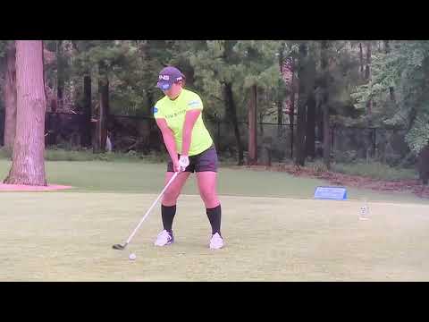 鈴木愛　ゴルフ スイング スローモーション