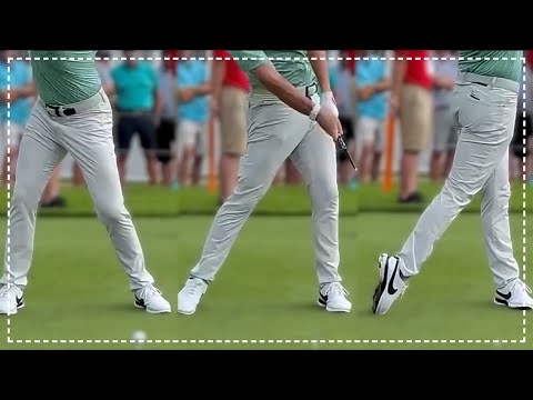 Close Up of Rory Mcilroy Leg Drive with Slow Motion